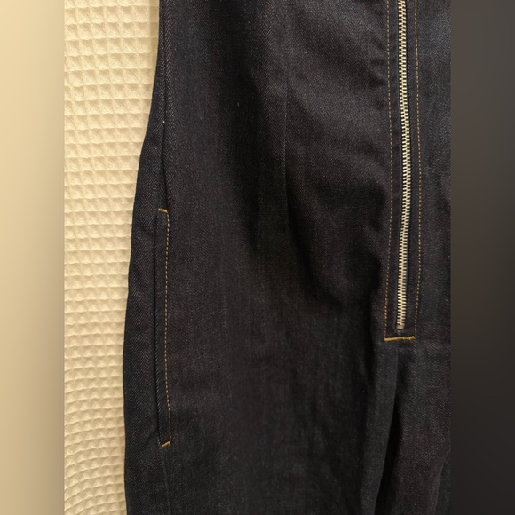 Zara Dark Blue Denim Straight Leg Jumpsuit - size small - like new! - Picture 6 of 12